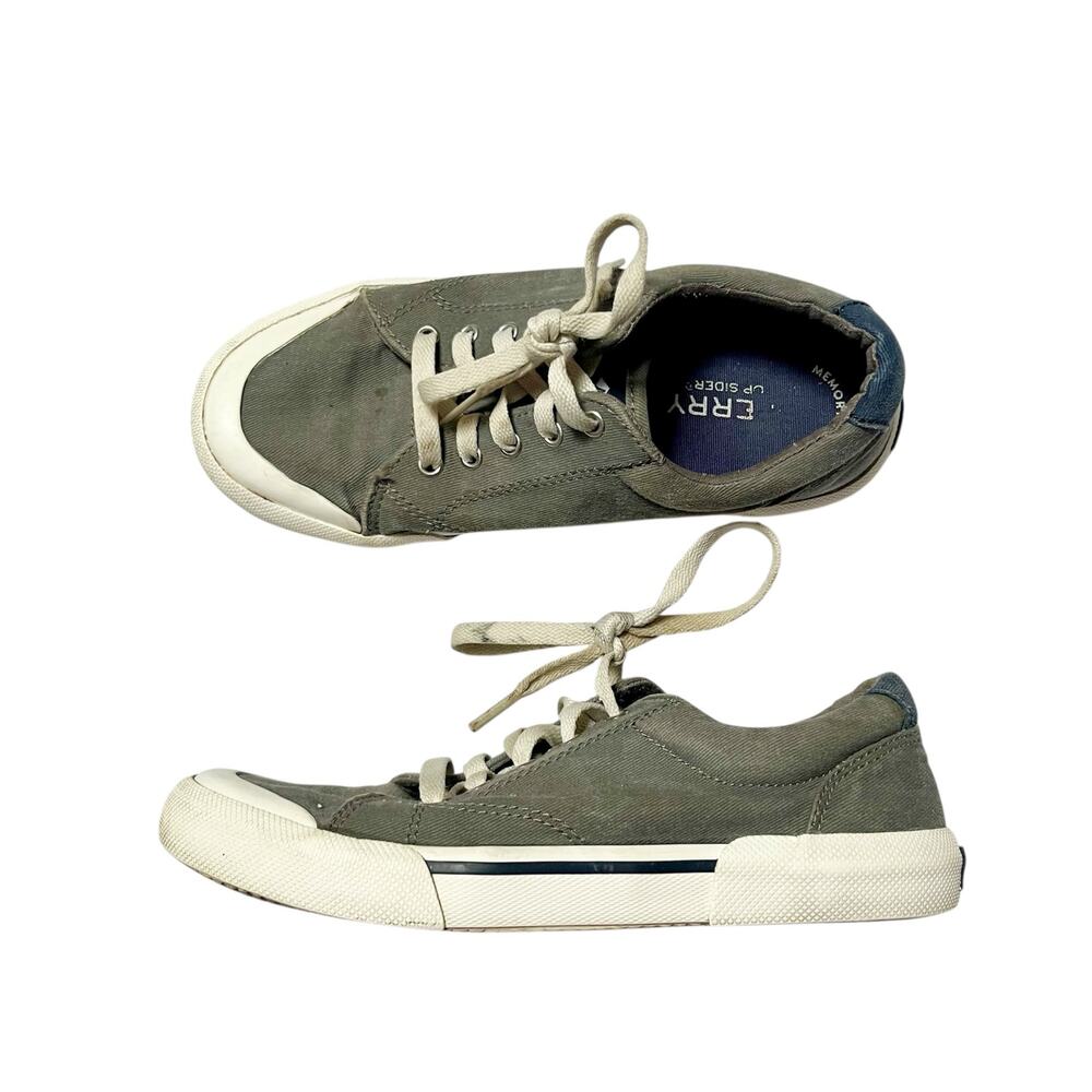 Sperry Striper II Canvas Sneakers Size 2